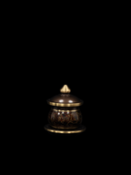 AuraForma Gilded Lidded Brass Canister