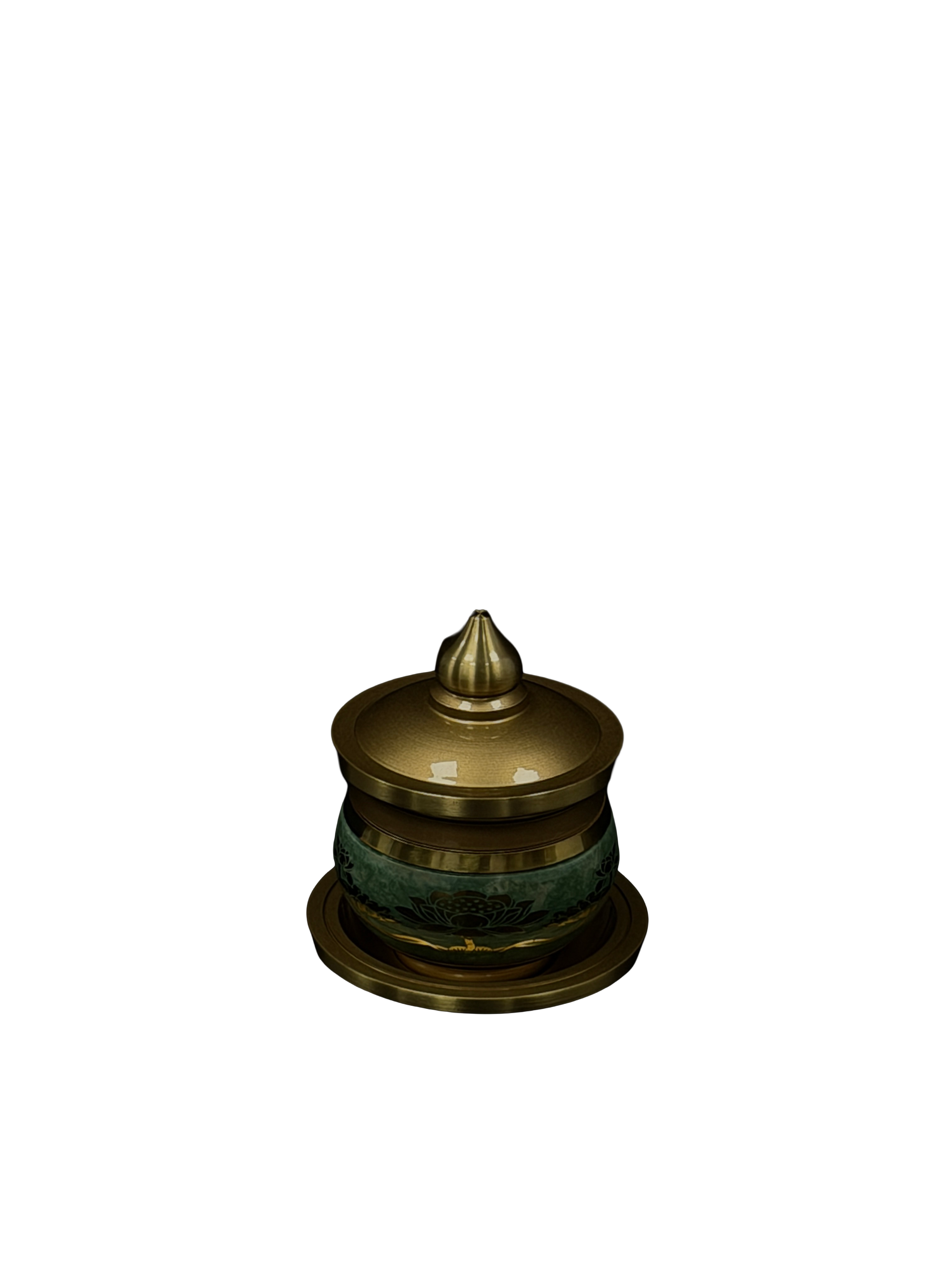 Virid Lidded Enamel Canister（Single / Set of 3）