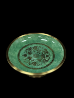 AuraForma Jade Offering Plate – Brass Rim