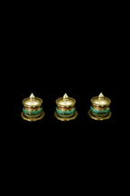 Virid Lidded Enamel Canister（Single / Set of 3）